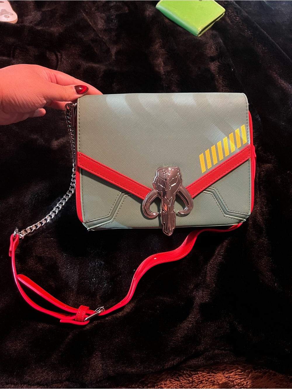 Star Wars Boba Fett Cosplay Crossbody Bag Loungflys